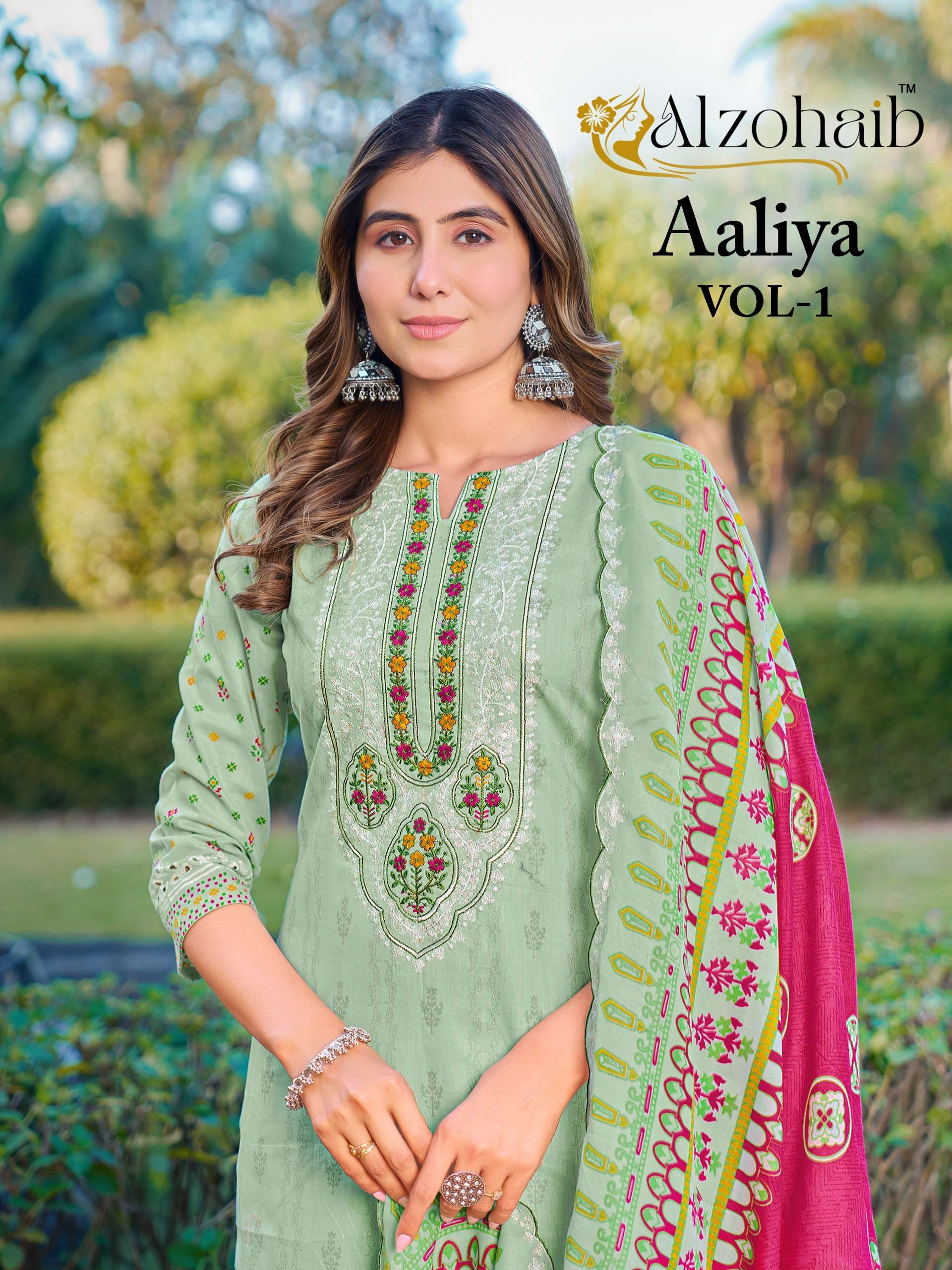 AALIYA VOL - 1 D.No. AZ-1450-1451-1452-1453 BY ALZOHAIB